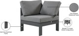 Nizuc Water Resistant Fabric Upholstered Outdoor Patio Modular Corner Chair