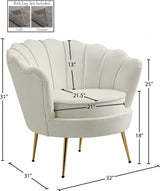 Gardenia Velvet Upholstered Chair