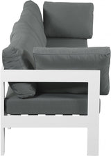 Nizuc Water Resistant Fabric Upholstered Outdoor Patio 4pc. Modular Sofa