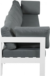 Nizuc Water Resistant Fabric Upholstered Outdoor Patio 6pc. Modular Sofa
