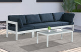Nizuc Water Resistant Fabric Upholstered Outdoor Patio 4pc. Modular Sofa