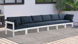 Nizuc Water Resistant Fabric Upholstered Outdoor Patio 6pc. Modular Sofa
