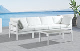 Nizuc Water Resistant Fabric Upholstered Outdoor Patio 4pc. Modular Sofa