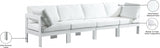 Nizuc Water Resistant Fabric Upholstered Outdoor Patio 4pc. Modular Sofa