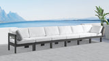 Nizuc Water Resistant Fabric Upholstered Outdoor Patio 6pc. Modular Sofa