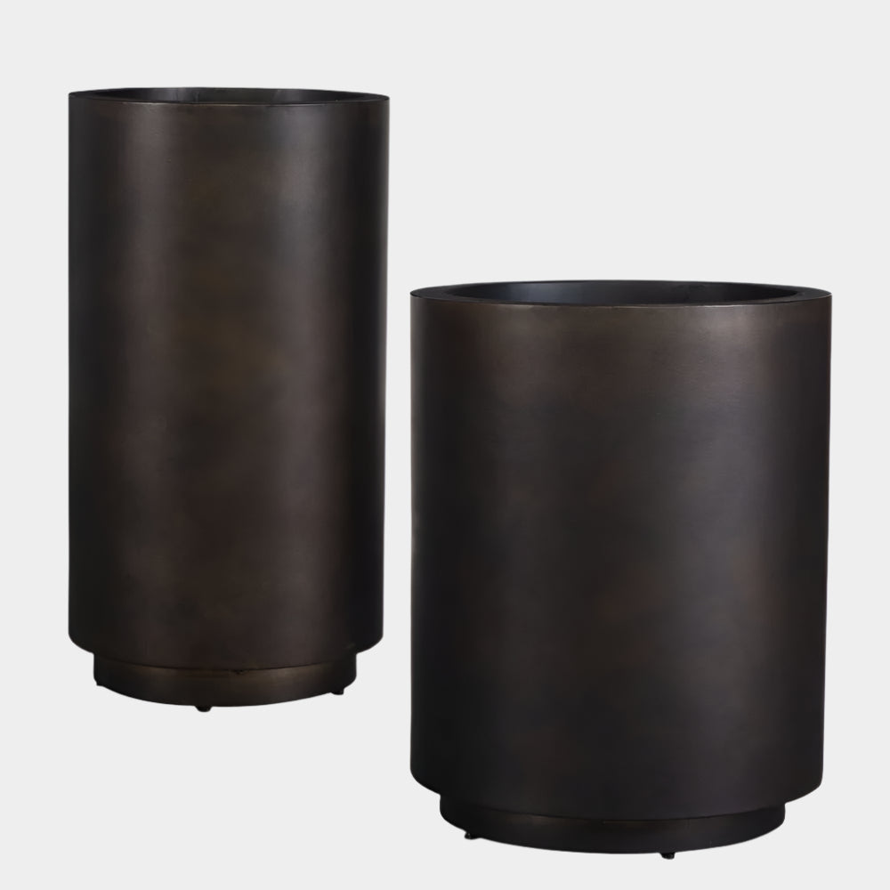 Volcan Outdoor Planters, S/2