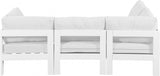 Nizuc 90" Water Resistant Fabric Upholstered Outdoor Patio 4pc. Modular Sectional