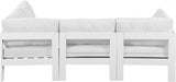 Nizuc 90" Water Resistant Fabric Upholstered Outdoor Patio 4pc. Modular Sectional