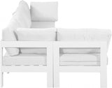 Nizuc 120" Water Resistant Fabric Upholstered Outdoor Patio 5pc. Modular Sectional