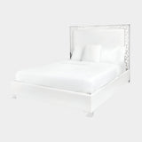 Wellington Beds: White Leatherette