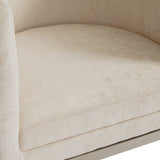 Anton Accent Chair: Ivory Fabric