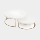 Marble Nesting Servers (Set of 2)