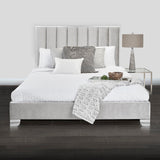 Uriel Beds: Grey Velvet