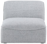Miramar Linen Textured Fabric Upholstered Armless Modular Chair