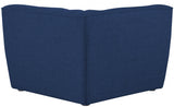 Miramar Linen Textured Fabric Upholstered Corner Modular Chair