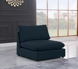 Mackenzie Linen Textured Fabric Upholstered Armless Modular Chair