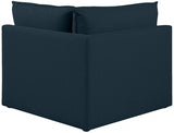Mackenzie Linen Textured Fabric Upholstered Corner Modular Chair