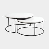 Amelia Nesting Coffee Tables - Black finish (set of 2)
