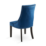 Rimzy Dining Chair Blue Velvet