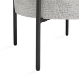 Mallory Accent Chair: Light Grey