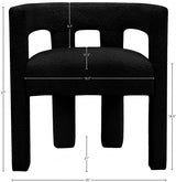 Athena Boucle Fabric Upholstered Accent | Dining Chair