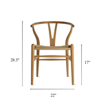 Y-Back Woven Cord Dining Chair
