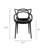 Interlaced Back Stacking Chair