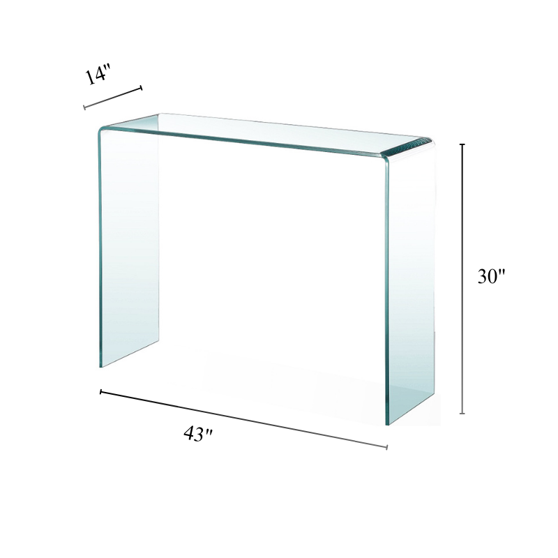 Waterfall Glass Extra Large Console