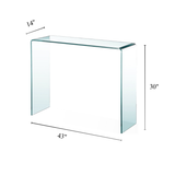 Waterfall Glass Extra Large Console