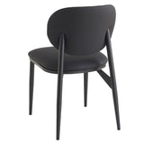 Gideon Dining/Lounge Chair, Set of 4 in Black and Black