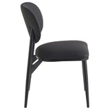 Gideon Dining/Lounge Chair, Set of 4 in Black and Black