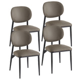 Gideon Dining/Lounge Chair, Set of 4 in Black and Black