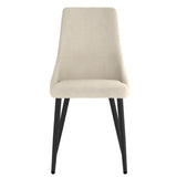 Venice Dining Chair, set of 2, in Beige and Black