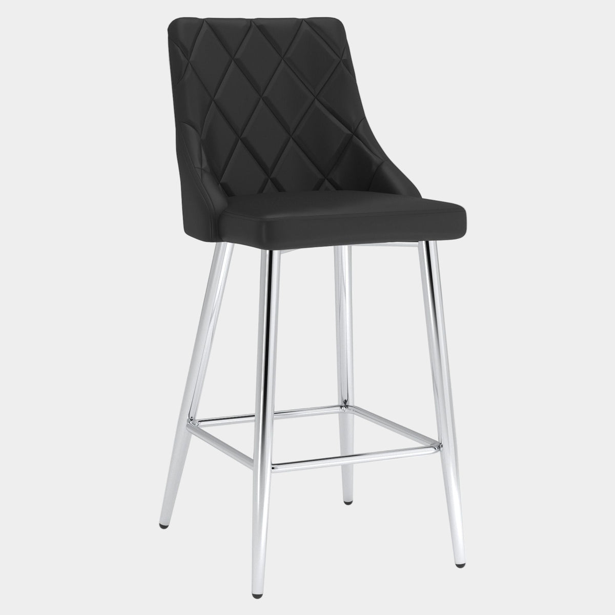 Devo 26" Counter Stool, set of 2, in Black