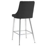 Devo 26" Counter Stool, set of 2, in Black