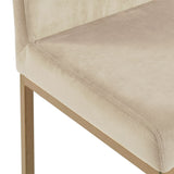 Diego 26" Counter Stool, set of 2, in Beige and Aged Gold