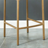 Diego 26" Counter Stool, set of 2, in Beige and Aged Gold