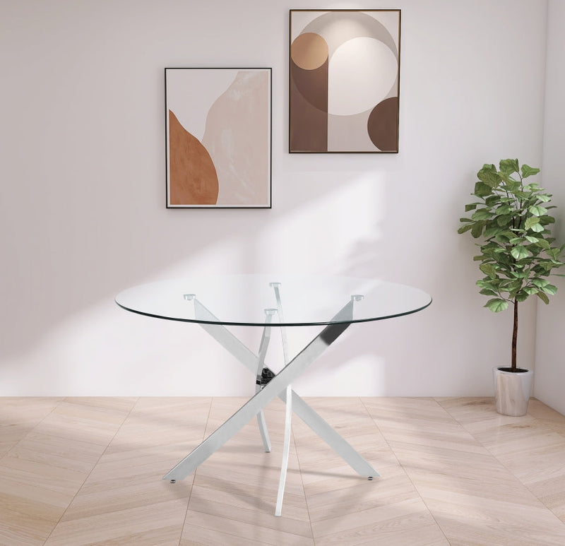 Glass Star Table Silver
