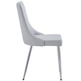 Napoli/Devo 7pc Dining Set in Grey with Light Grey Chair