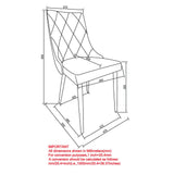 Napoli/Devo 7pc Dining Set in Grey with Light Grey Chair