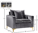 Naomi Velvet Upholstered Chair