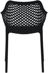 Mykonos Plastic Outdoor Patio Dining Chair Set of 4