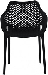 Mykonos Plastic Outdoor Patio Dining Chair Set of 4