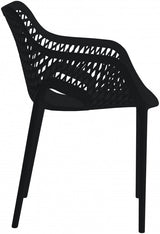 Mykonos Plastic Outdoor Patio Dining Chair Set of 4