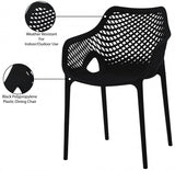 Mykonos Plastic Outdoor Patio Dining Chair Set of 4