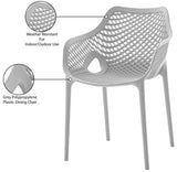 Mykonos Plastic Outdoor Patio Dining Chair Set of 4