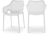 Mykonos Plastic Outdoor Patio Dining Chair Set of 4