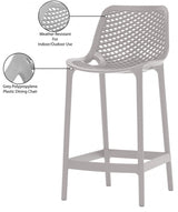Mykonos Plastic Outdoor Patio Stools - Set of 4