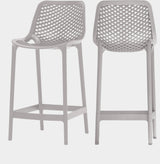 Mykonos Plastic Outdoor Patio Stools - Set of 4