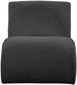Mulberry Boucle Fabric Upholstered Accent Chair